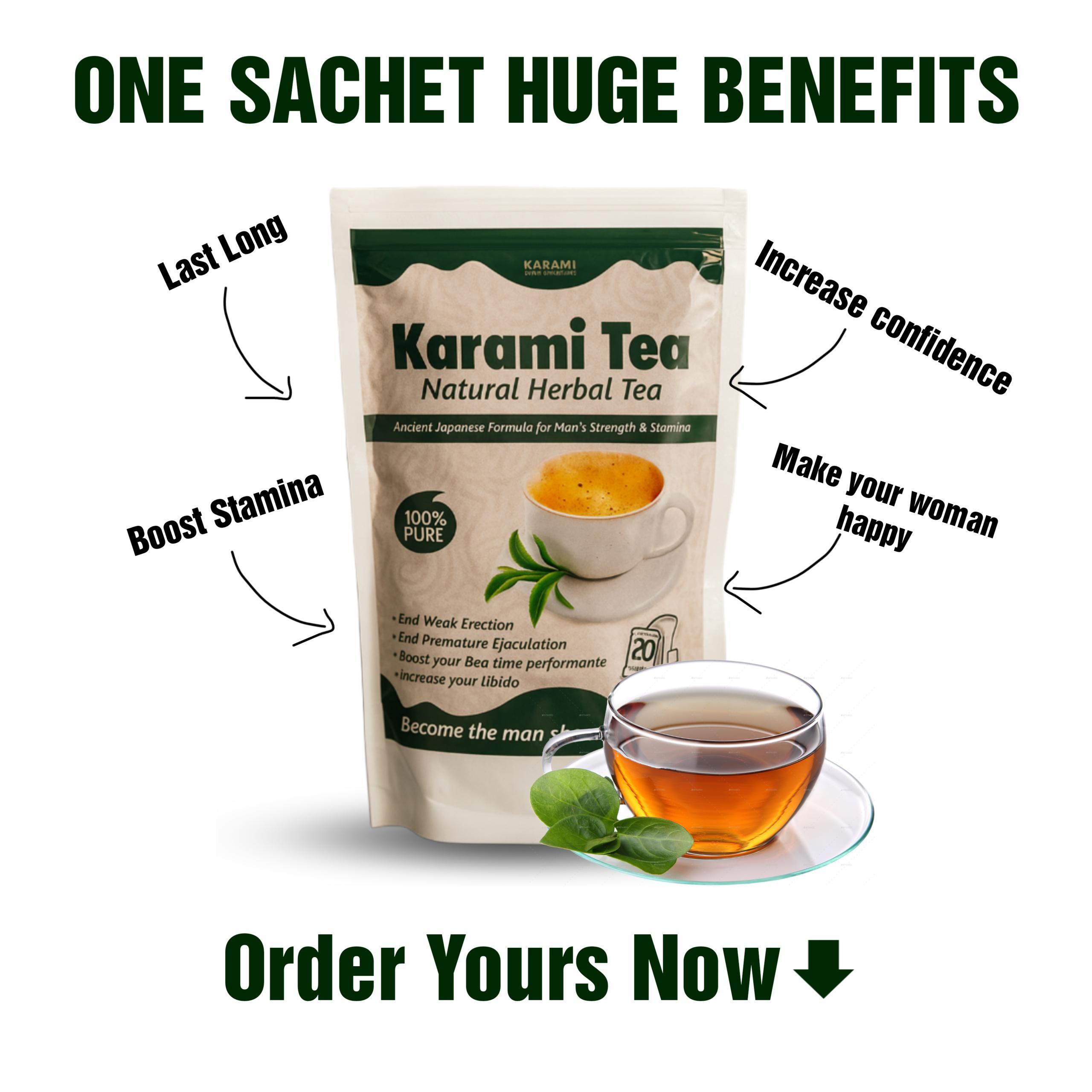 Karami Tea ingredients label